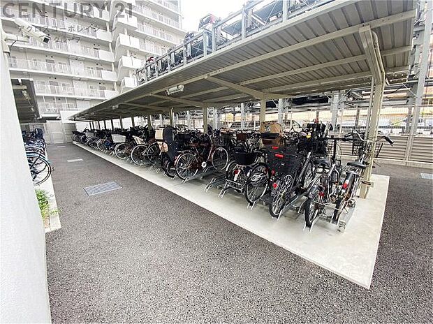 自転車置き場は、オートロック設備の内側となっております。