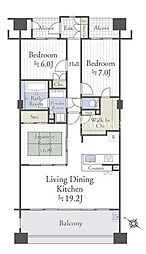 マイキャッスル八景島アクア・シェーナ 3LDKの間取図画像
