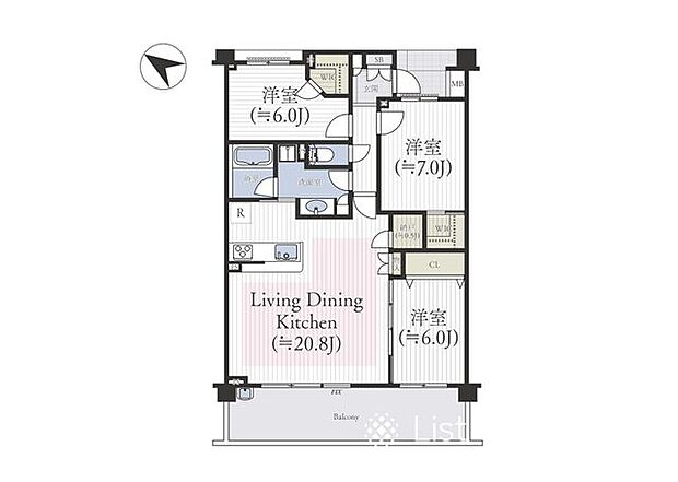 □間取図□※図面と異なる場合は現況を優先。