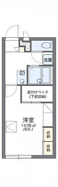 レオパレスＴ’ｓ－ＣＯＡＴ 203｜兵庫県姫路市上手野(賃貸アパート1K・2階・23.18㎡)の写真 その2