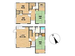 太宰府市高雄4丁目　戸建て 4LDKの間取り