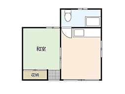 レジデンス西十日市 1DKの間取図画像