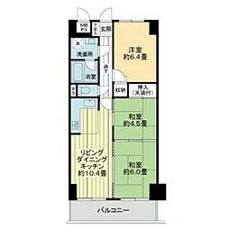 ライオンズマンション古江西A 3LDKの間取図画像