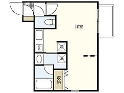 Branche宇品 ワンルームの間取図画像