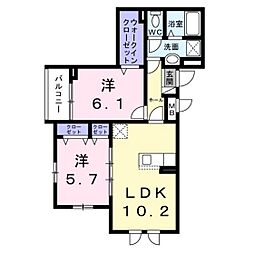 間取図画像 2LDK
