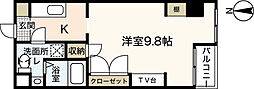 ソルヴェール舟入本町 ワンルームの間取図画像