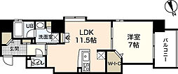 ベルメゾンフローレンス 1LDKの間取図画像