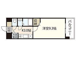 ノーブル広島駅前 1Kの間取図画像