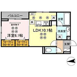 Casa Pino 1LDKの間取図画像