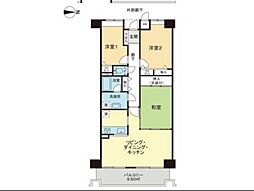 コスモ三滝本町 3LDKの間取図画像