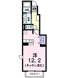 ペルルミニョン1 ワンルームの間取図画像