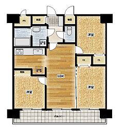 間取図画像 3LDK