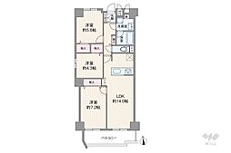 間取図画像 3LDK