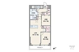 間取図画像 2LDK