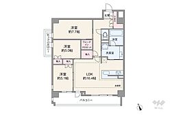 リストレジデンス目黒本町 3LDKの間取図画像