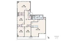 クラウンコーポラス 5LDKの間取図画像