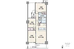 東京マスタープレイス 3LDKの間取図画像
