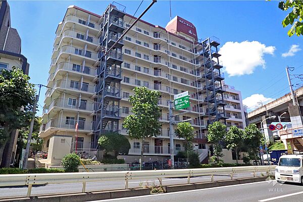 ネオコーポ南馬込の外観（東側から）