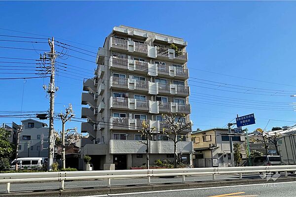 オアシスマンションプレジデント山王の外観（北西側から）