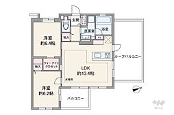 レ・ジェイド上北沢 2LDKの間取図画像