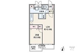 ダイアパレス三宿 1LDKの間取図画像