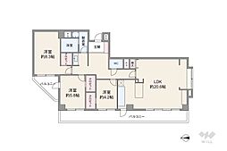 ライオンズガーデン世田谷 3LDKの間取図画像