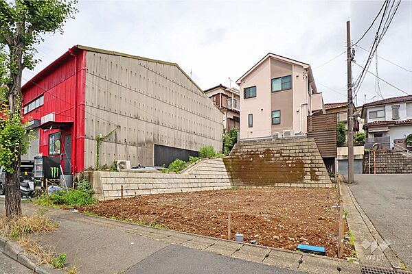 全2区画の分譲地（南西側から）［2026年6月8日撮影］