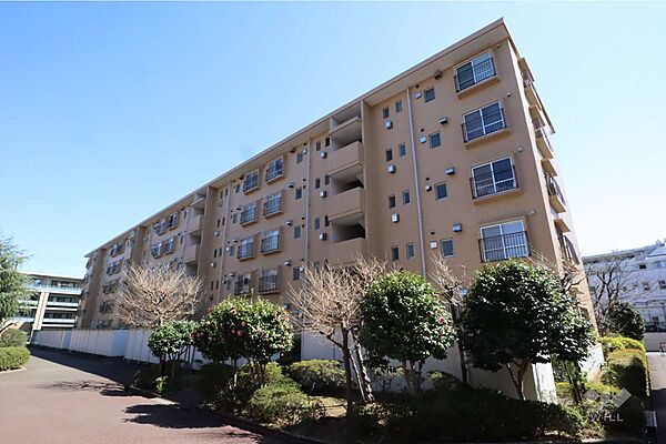 宮前平アベリア4号棟の外観(北西側から)