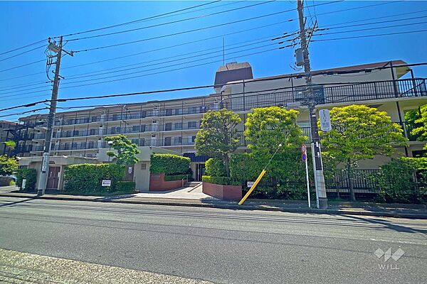 高津スカイハイツの外観（北西側から）