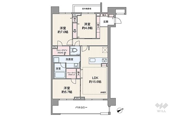 間取りを拡大表示