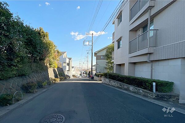 敷地北東側の前面道路