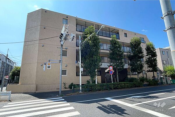 上野毛日伸マンションの外観(北西側から)