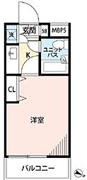 上板橋ダイカンプラザシティ 1Kの間取図画像