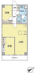 メゾン新板橋 2LDKの間取図画像