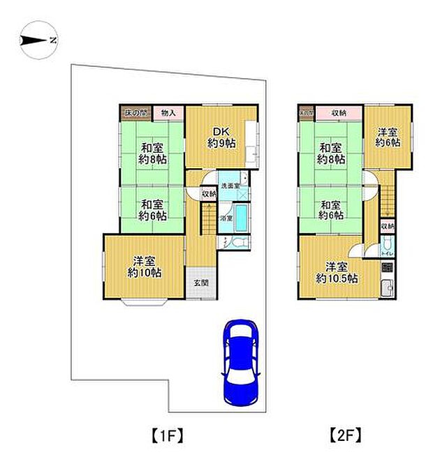 中古戸建　寝屋川市菅相塚町(7LDK)の間取り