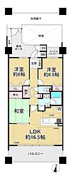 ランフォルセ香里園駅前スクエア 3LDKの間取図画像