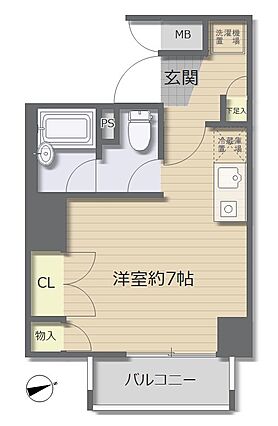2階角部屋に位...