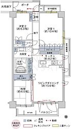 アルファステージ北安東 3LDKの間取図画像