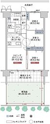 オブリージュ富士プレミアレジデンス 3LDKの間取図画像