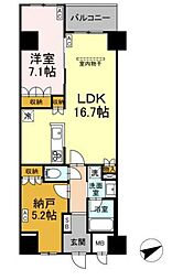 東京メトロ東西線 葛西駅 徒歩6分の賃貸マンション 1階1SLDKの間取り