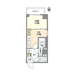 都営新宿線 住吉駅 徒歩5分の賃貸マンション 3階1DKの間取り
