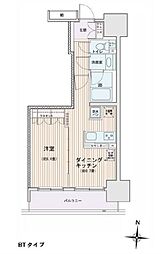 JR総武線 錦糸町駅 徒歩4分の賃貸マンション 9階1LDKの間取り