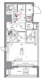 東武亀戸線 亀戸水神駅 徒歩3分の賃貸マンション 3階1Kの間取り