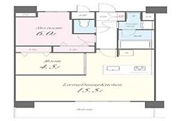 東京メトロ東西線 東陽町駅 徒歩2分の賃貸マンション 10階1SLDKの間取り