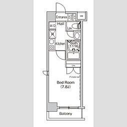東京メトロ東西線 葛西駅 徒歩3分の賃貸マンション 3階1Kの間取り