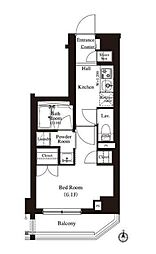 JR総武線 錦糸町駅 徒歩5分の賃貸マンション 3階1Kの間取り