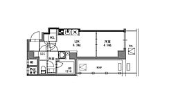 東京メトロ東西線 木場駅 徒歩8分の賃貸マンション 7階1DKの間取り