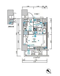 JR総武本線 新小岩駅 徒歩8分の賃貸マンション 9階1Kの間取り