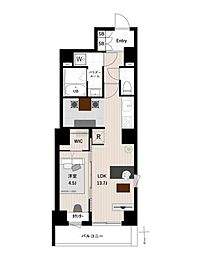 JR総武線 亀戸駅 徒歩5分の賃貸マンション 3階1LDKの間取り