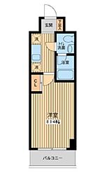 東京メトロ半蔵門線 清澄白河駅 徒歩8分の賃貸マンション 4階1Kの間取り